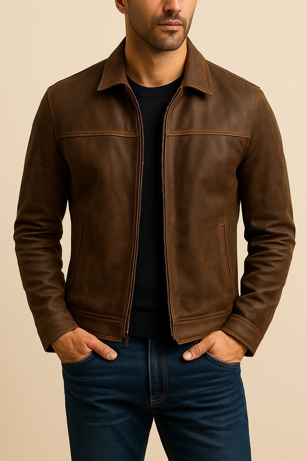 Classic Leather Jacket – Rugged Elegance