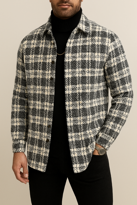 Checked Overshirt – Modern Versatility